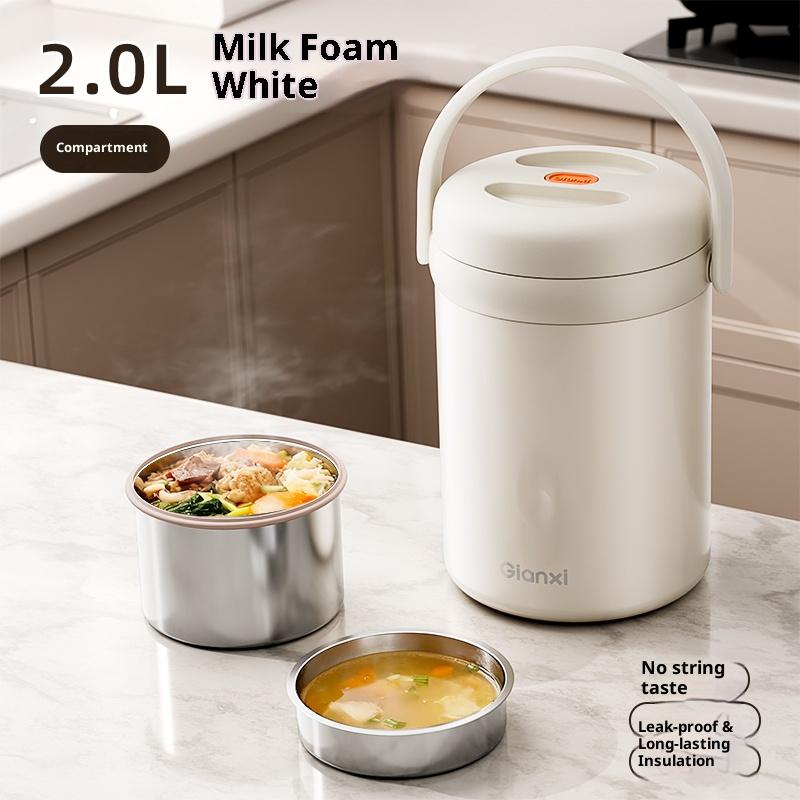 Gianxi Insulated Lunch Box For Office Workers Stainless Steel Large Capacity Bento Multi-Layer Lunch Carrier Bucket