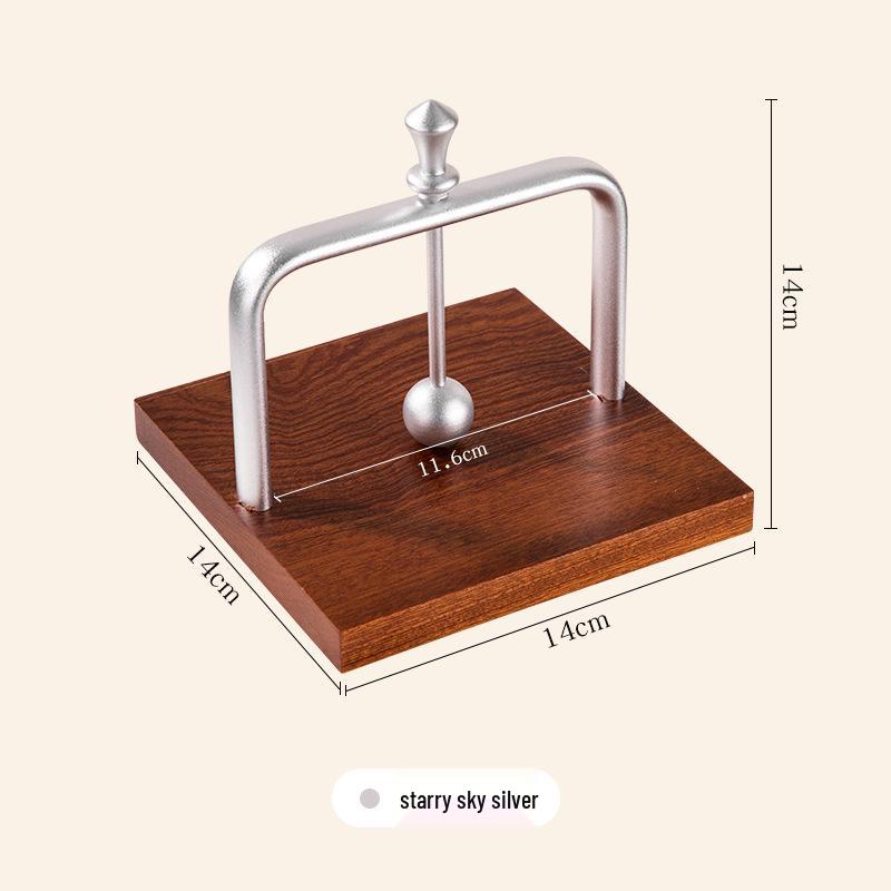 

Деревянный и алюминиевый треугольный держатель для салфеток для кофеен и ресторанов - Минималистичный дизайн в стиле легкой роскоши