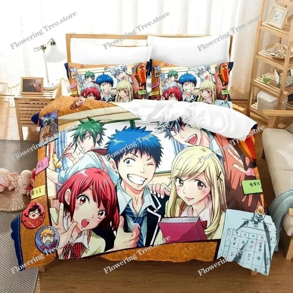 Yamada-kun and the Seven Witches Bedding Set Cartoon Anime Three-piece Set Adult Kid Bedroom Duvet Cover Sets 3D Kawaii Girls029