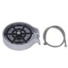 High Pressure Sink Glass Rinser Bar Automatic Cup Washer Kit with ABS Base 80cm Hose Silver