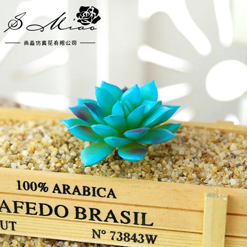 1 st Härliga Konstgjorda Suckulenter Växter för DIY Hem Trädgårdsdekoration Bröllopsväxter Väggblomsterarrangemang Bonsai Falsk Växt