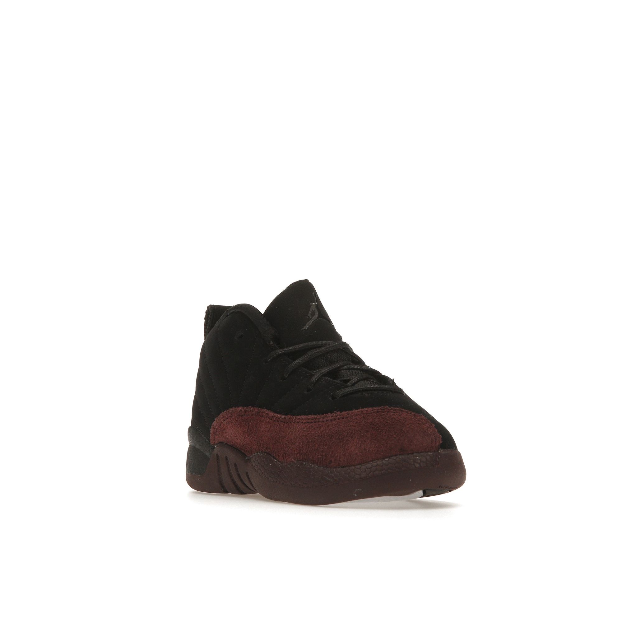 Черные детские кроссовки A Ma Maniére x Air Jordan 12 Retro SP TD Burgundy-Crush — фото 2