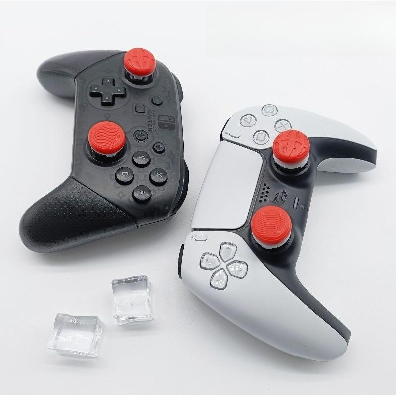 Nakładki na analogi do kontrolera PS5 PS4 NS Pro, Zestaw 4 sztuk, Wysokie i niskie
