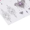 10pcs Temporary Tattoos Paper Individuality Flower Women Girl Fake Tattoo Stickers