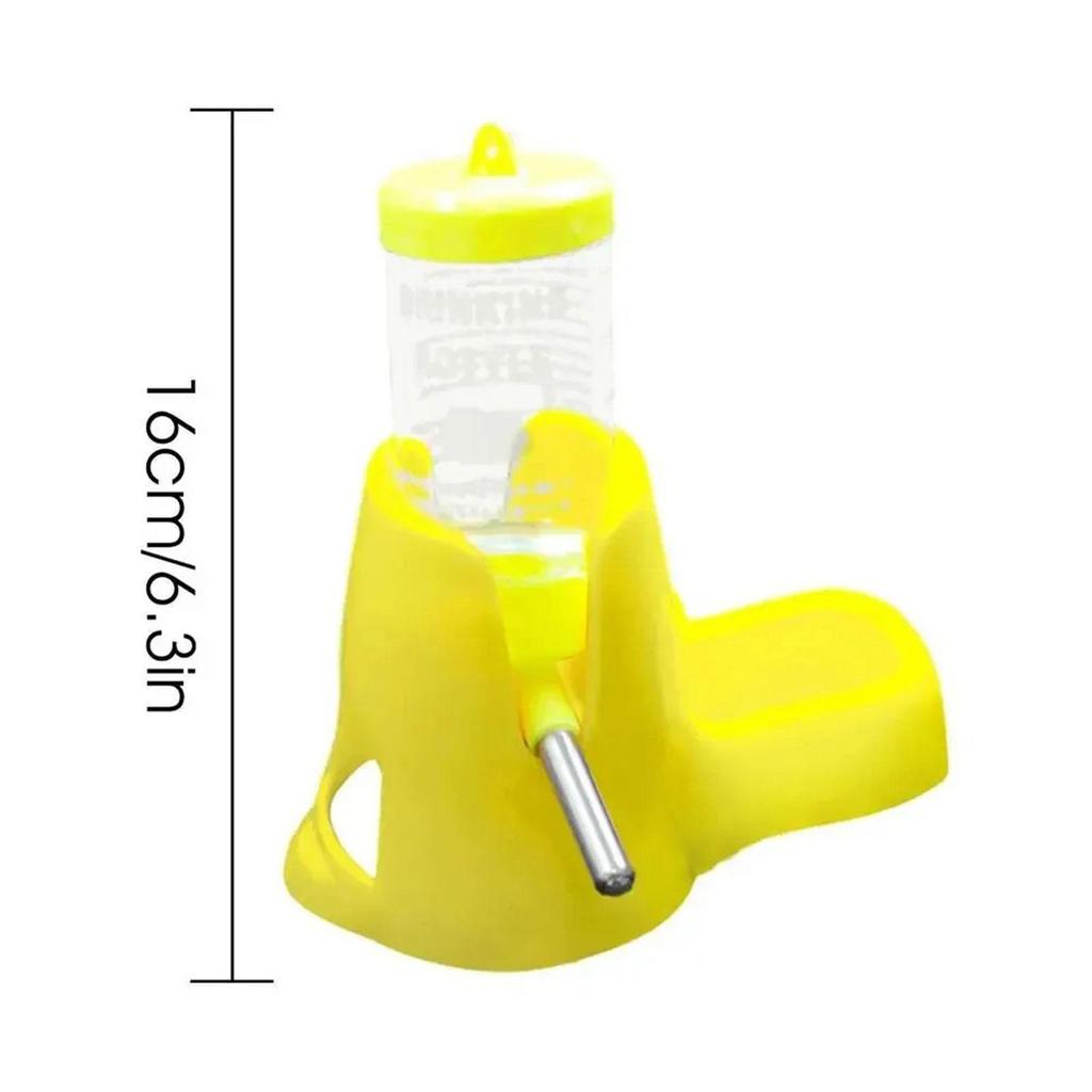 Blue Hamster Water Bottle 80ml Durable PP Material Auto Bottle Holder Feeder for Small Pet Supplies