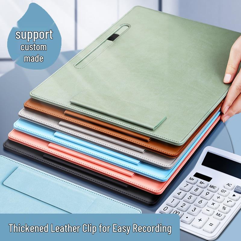 A4 Magnetic Leather Clip Board for Office & Meetings