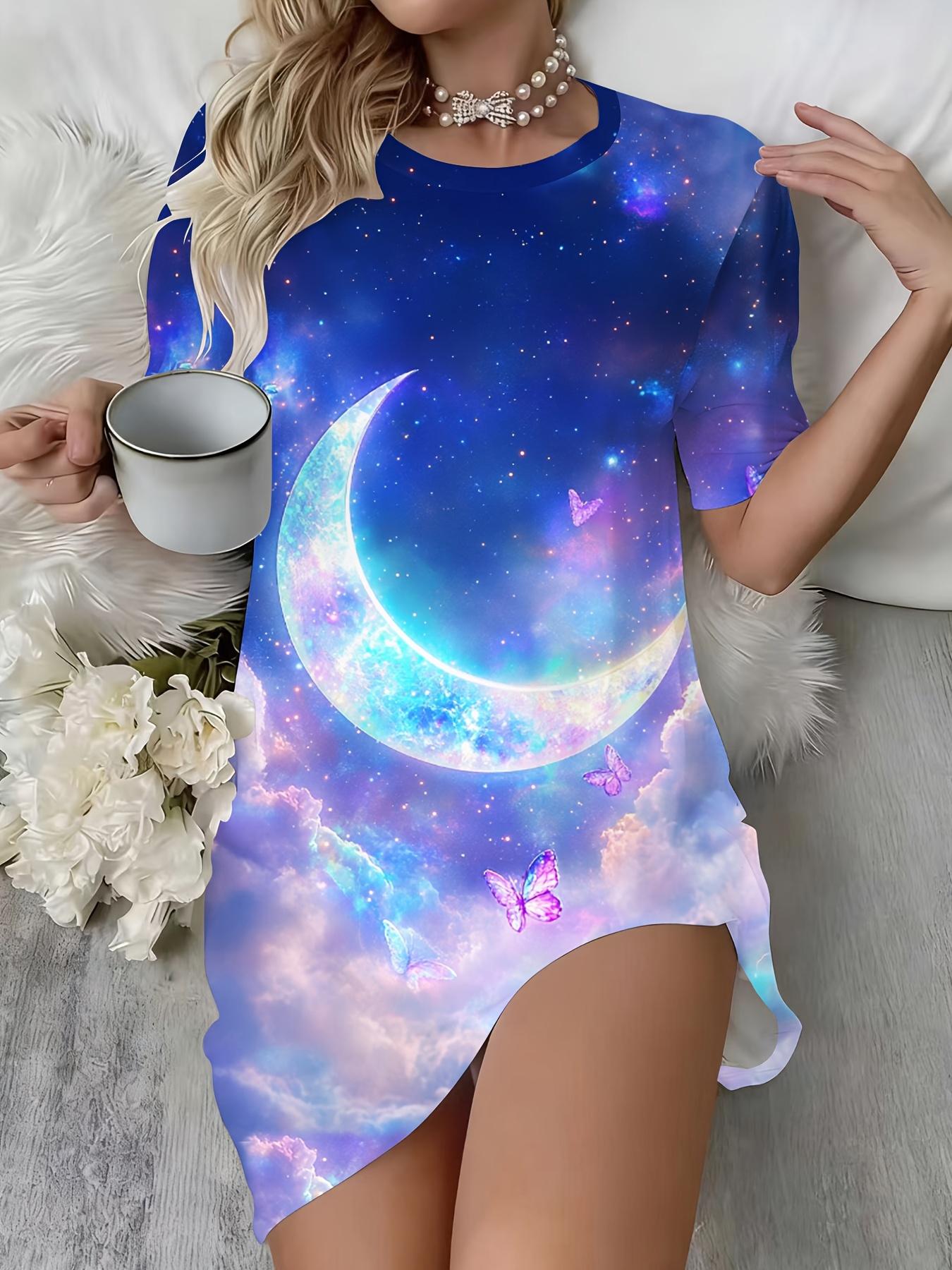 

Recommended New Styles of Beautiful And Versatile Sleepwear And Dresss. Featuring Stunning Prints of Starry Skies. Moons. And Butterflies. The Design M дубильная кора