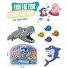 5Pcs Big Shark Eats Small Fish Water Play Toy Interactive Bath Fun Feeding Toys Bath Water Play Set Ideal Gift For Children
