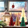 Christmas Paper Tree 4-Color Home Decorations Tabletop Christmas Tree Decoration For Holiday Winter Home Office Kitchen Room