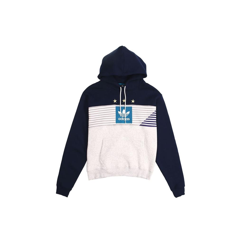 Adidas Originály Zvýšená Mikina s Trojlístkem Pánské Mikiny Modrá EC7279