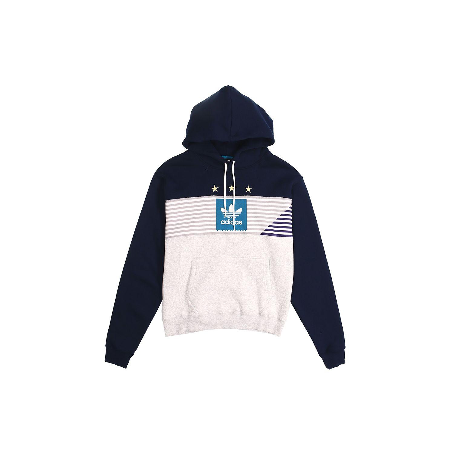 

Adidas Originals Elevated Trefoil Hoodie Men Hoodies Blue EC7279 S