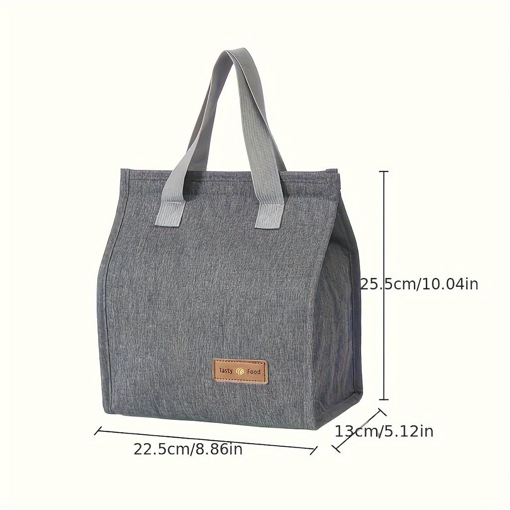 Gourmet Minimalist meal bag vertical portable cationic bento bag Insulated lunch box bag Large capacity bento bag