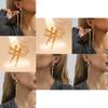 Fashionable Star Tassel Earrings For Women Modern Gold Long Drop Dangle Design