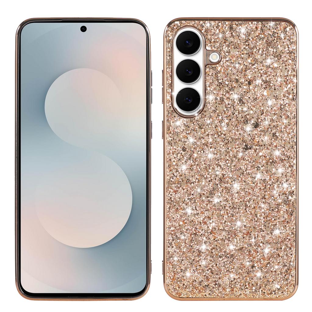For Samsung Galaxy S26 Case Electroplating TPU + PC Sparkling Glitter Phone Back Cover