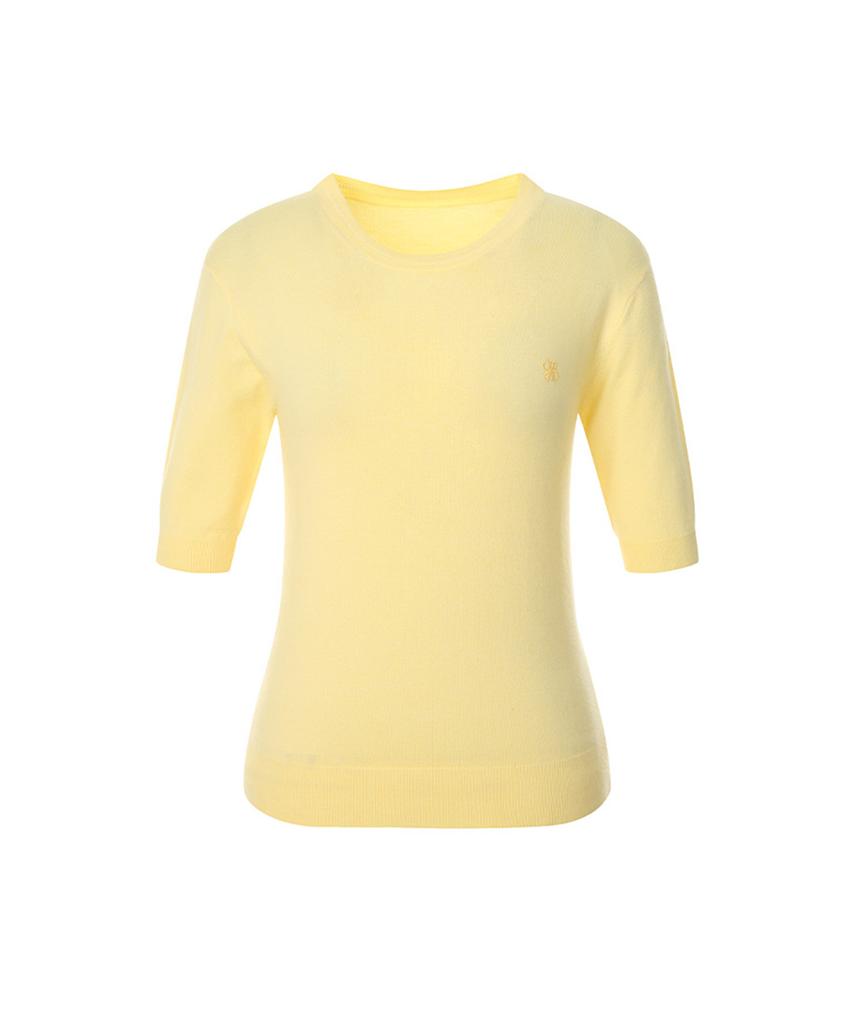 SOUP Basic Embroidered Half Sleeve Knit (Sb3Skf1)