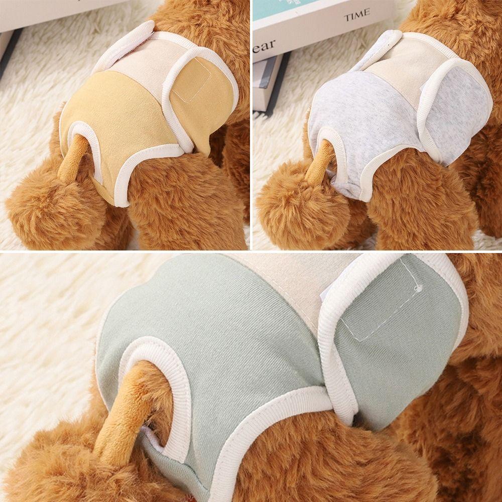 Reusable Pet Cat Physiological Safety Pants Sanitary Pet Briefs Diapers  Dogs Menstruation