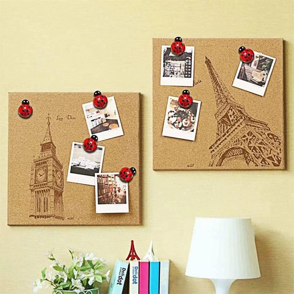 Red Ladybug Thumbtack  Document Nail Whiteboard Photo Map Pins  Office