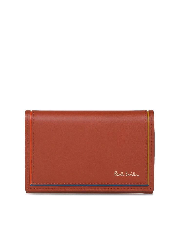 Paul Smith Bright Stripe Color Line Business Card Card Authentic Gift and Shopping Bag 873904 BPS071 No Holder, Case, Men's, Box, Set, (Brown,