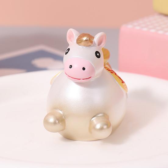 Yousheng Cartoon Horse Figurine Bring Good Luck Wealth Mini Horse Statue Spring Horse Fidget Toy New Year Decoration Ornament