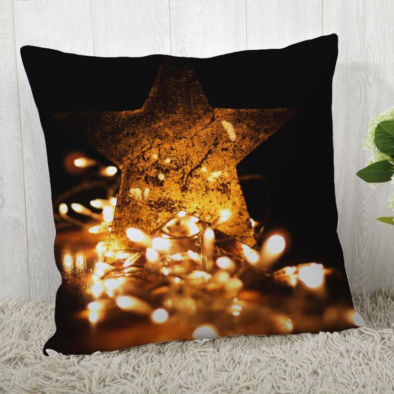 

45x45 см декоративная полиэстеровая наволочка с рождественской елкой, квадратная наволочка на молнии, осенняя наволочка 45x45cm