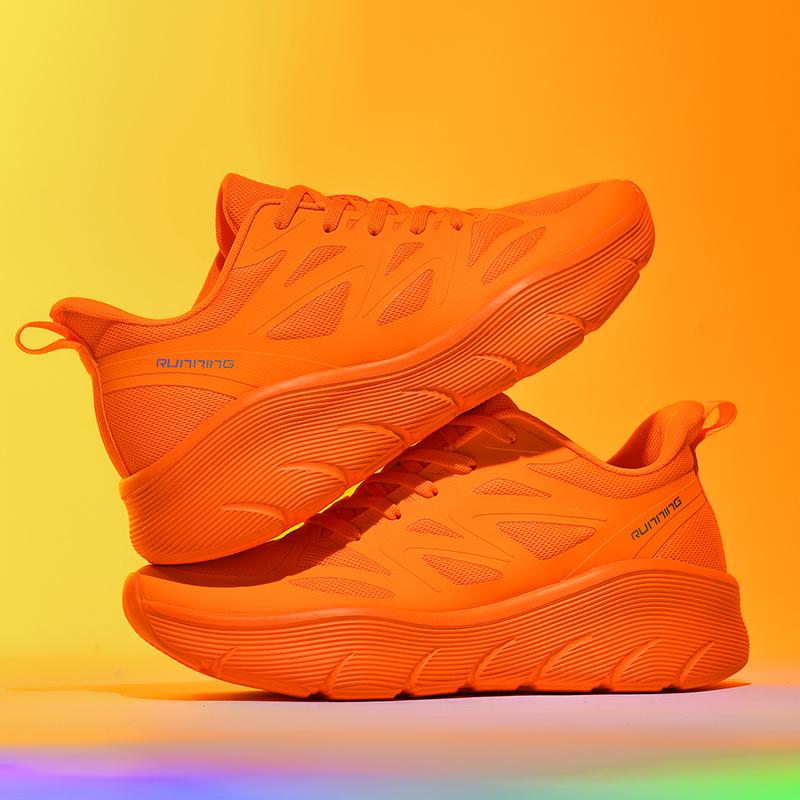 Men's White Road Running Shoes Thick Sole Cushioning Outdoor Sports Casual Shoes Summer Jogging Shoes for Women Tenis Masculino