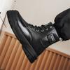 2026 New Casual Trend Fashionable Outdoor Men's Shoes High Top Workwear Motorcycle British Style Thick Sole Versatile Casual