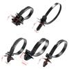 Automotive Nylon Cable Clamps with Hose Fasteners 25pcs Heavy Duty Wire Straps Locking Flanges for Car Engine Pipe Fixing