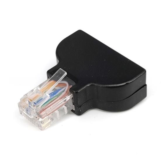 RJ45 Screw Terminal Adaptor Connector Stable Universal RJ45 Male To 8 Pin Screw Terminal Connector Ethernet Extender