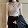 Fashion Summer Black White Knitted Vest Tanks Top Women Slim Sleeveless O-Neck Knit Tanks Top Women Tops Vests JJ12