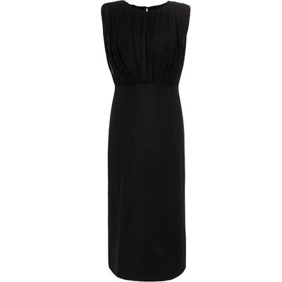 Women's Mesh Patchwork Sleeveless Black Dress