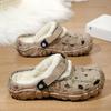 New Men Winter Slippers Indoor Comfortable Warm Slippers Summer Removable Sandals Men Casual Non Slip Plush Fur Clogs for Men