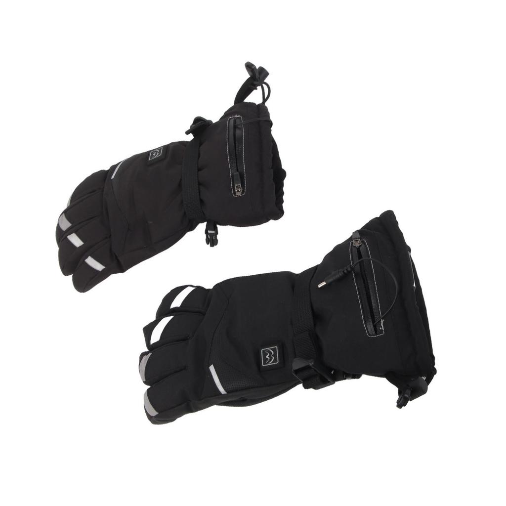1 Pair Electric Heated Gloves 3 Temperature Setting Battery Powered Rechargeable Heating Thermal Touchscreen Gloves for Men Wome