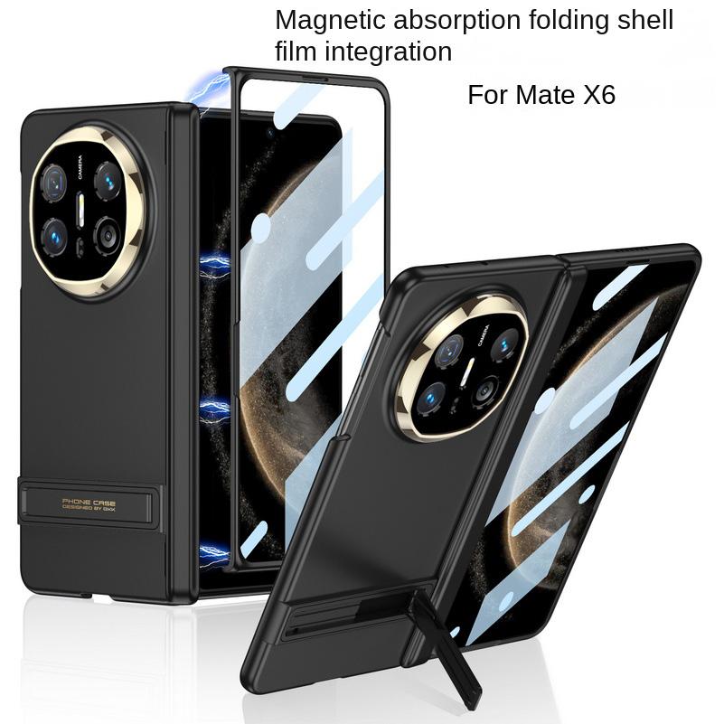 Ultra-thin Magnetic Hinge Bracket Holder Stand Glass Protector Film Case for Huawei Mate X6 Camera Protect Cover