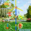 55-дюймовий вітряк спринклерна іграшка для дітей Розпилювач води, що обертається на 360 градусів, 36 отворів для бризок, літня галявина, гра для малюків, хлопчиків, дівчаток, домашніх тварин