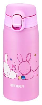 Tiger Thermos Tiger Su Şişesi 350ml Kameichido Kupa Paslanmaz Çelik Şişe One Touch Hafif Tavşan (KAPLAN) MCT-A035P