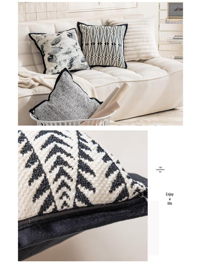 Modern Minimalist Light French Sofa Pillowcase for Living Room & Bedroom