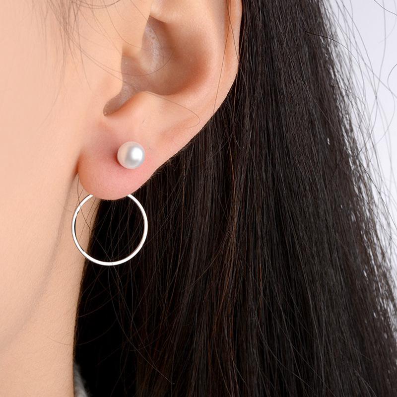 Pearl Circle Earring Earrings Fashion Temperament Earrings for Women