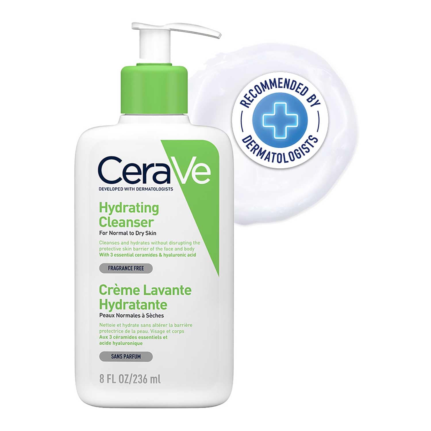 

Cerave Увлажняющий очищающий лосьон 236 мл [продукт] белый
