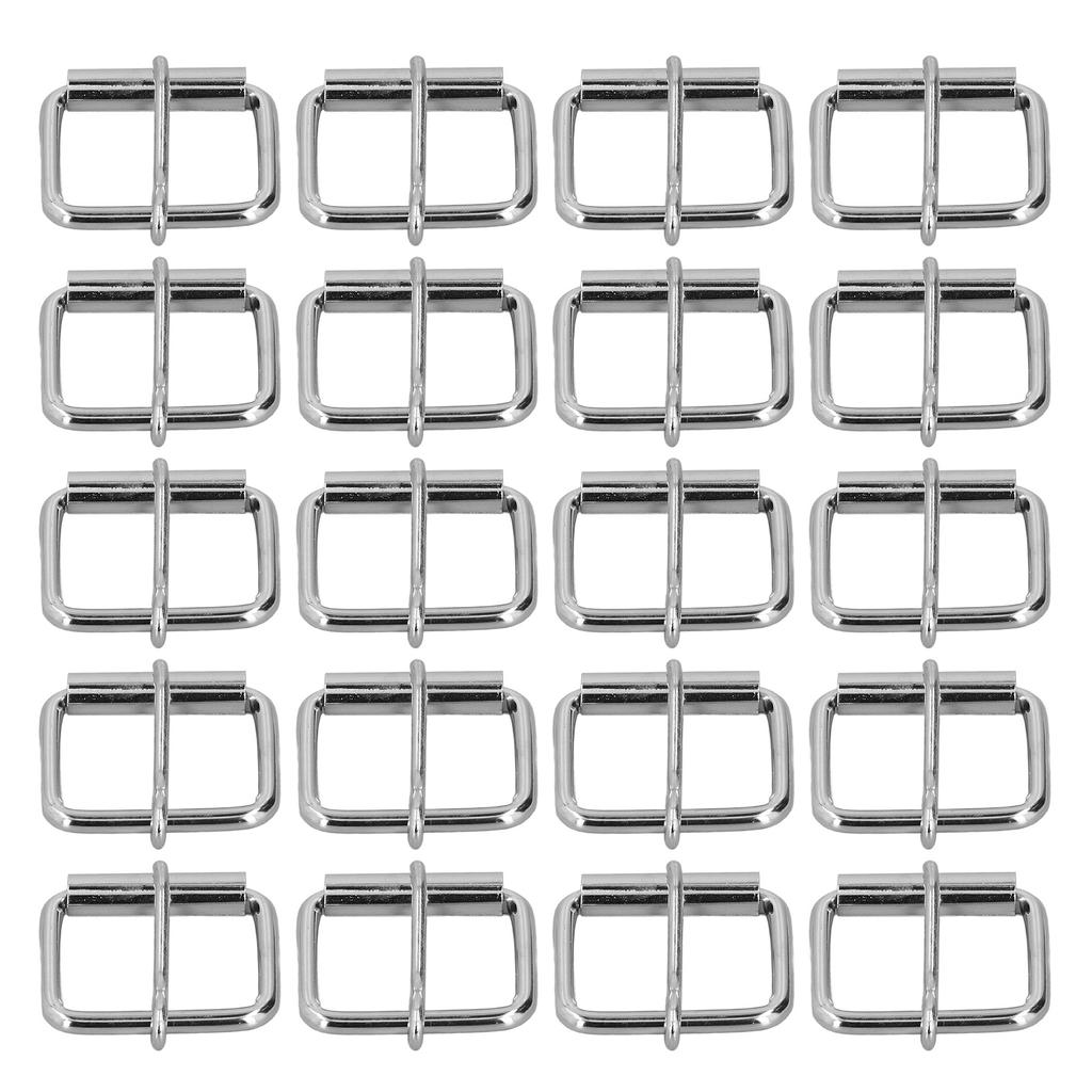 20Pcs Belt Buckles Bright Color Glossy Surface Sturdy Durable Fadeless Wide Application Metal Buckle4mm