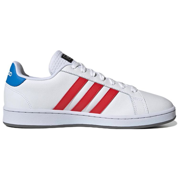 Adidas Neo Grand Court Casual Durable Low-Top Skate Shoes Men Sneakers White Red Blue GY3625