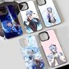Ganyu Genshin Impact  Phone Case for iPhone 17 17Air 16 15 14 13 12 11 Pro Max Plus Colorful Silver
