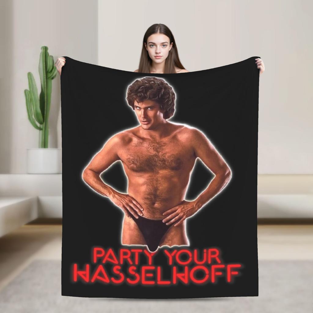 david hasselhoff the hof Blanket Quality Super Soft  Bedding Throws Winter Airplane Travel Bedroom Fluffy Bedspread