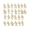 Fashion Luxury A-Z Crown Alphabet Pendant Chain Necklace Punk Style Lucky Initial Name  Best Party Wedding Birthday Gift