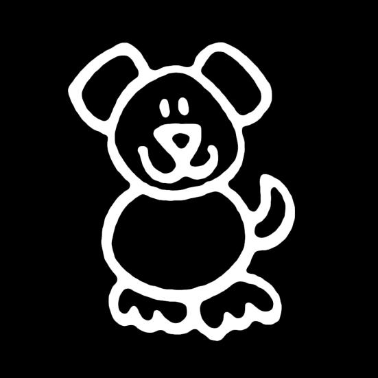 Funny Family Member Dog Cat Figure Pet Decor Car Sticker Decal for Window Door