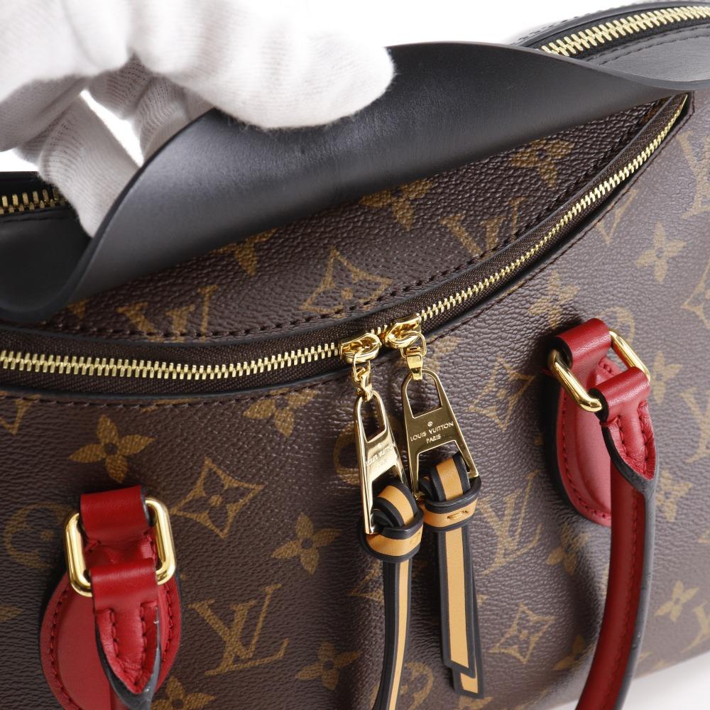 Louis Vuitton Tuileries Tote Handbag M41454 2WAYShoulder Noir Monogram Canvas Women Used