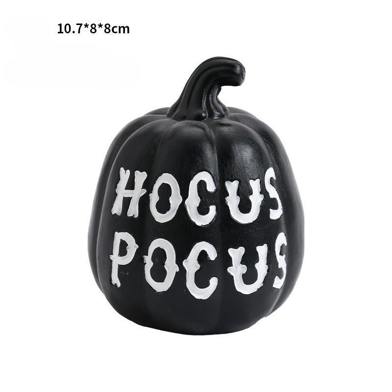 Halloween Decorations, Ins, European Style, Resin, Pumpkin Decorations, Ghost Festival, Party Desktop Ornaments