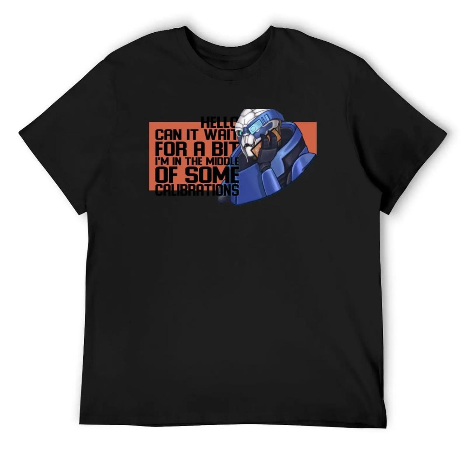 Garrus and calibration T-Shirt anime tshirt vintage clothes Louboutins football t shirt mens graphic t-shirts funny S