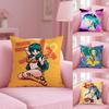 Anime Game U-Urusei Yatsura Cushion Cover Soft Short Plush Double-Sided Printing Home Decor Machine Washable Pillow Case Gift
