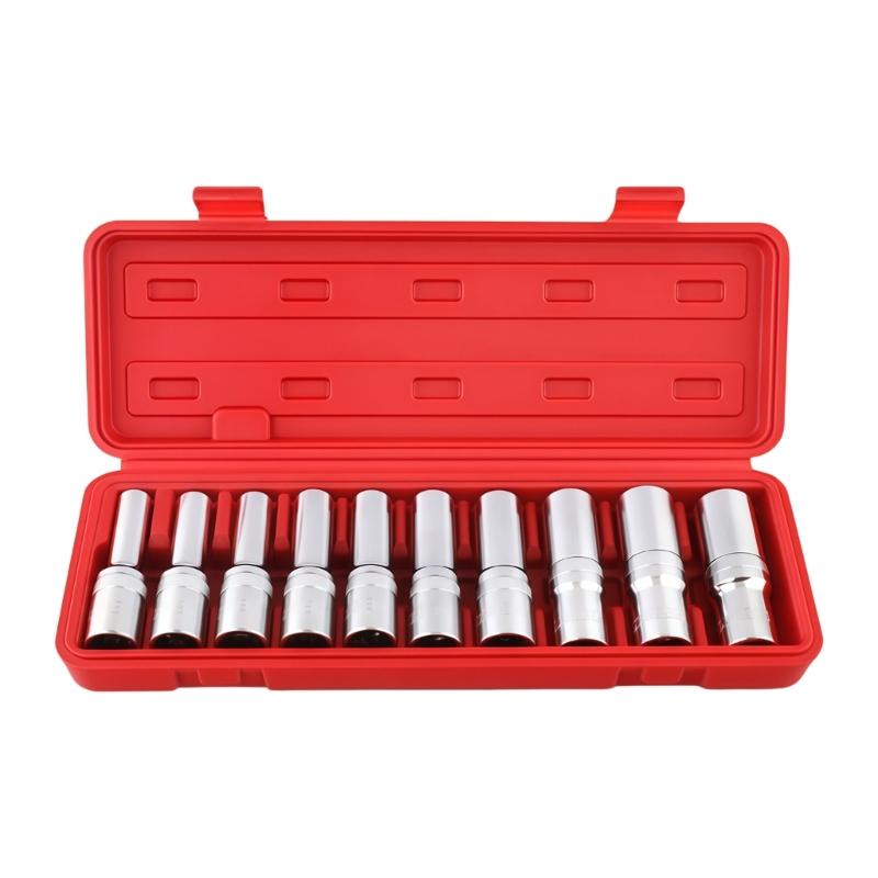 Professional Alloy Steel E Star Socket Kit Includes 10Pieces From 8mm To 24mm For Mechanics Car Repair Applications 1