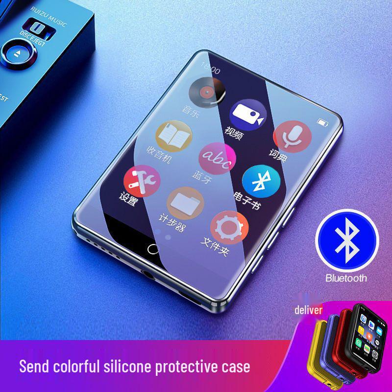 New Full Touch MP3/MP4 Bluetooth Music Player with External Speaker & English Word Lookup